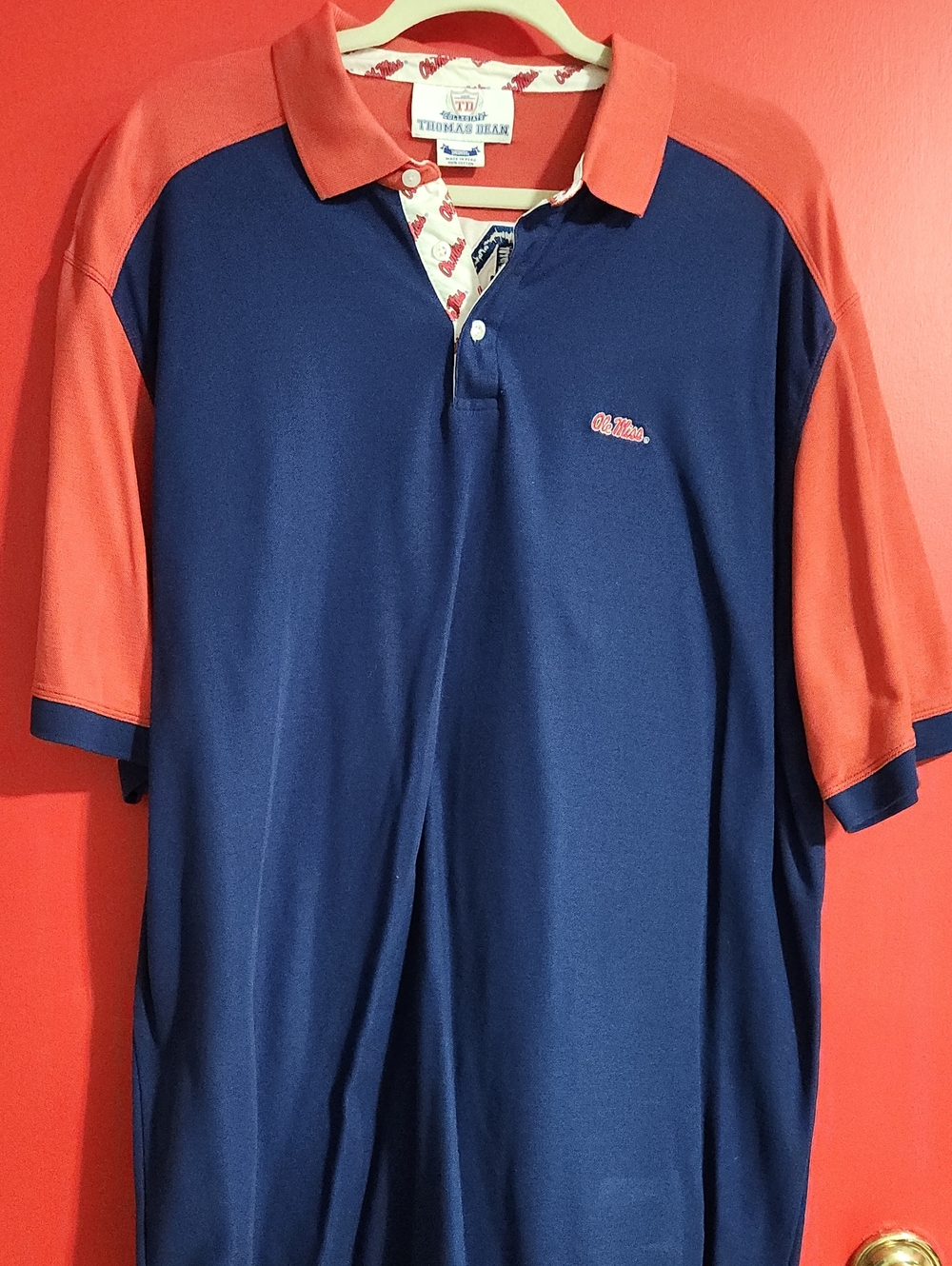 2XL Thomas Dean Ole Miss Navy Polo